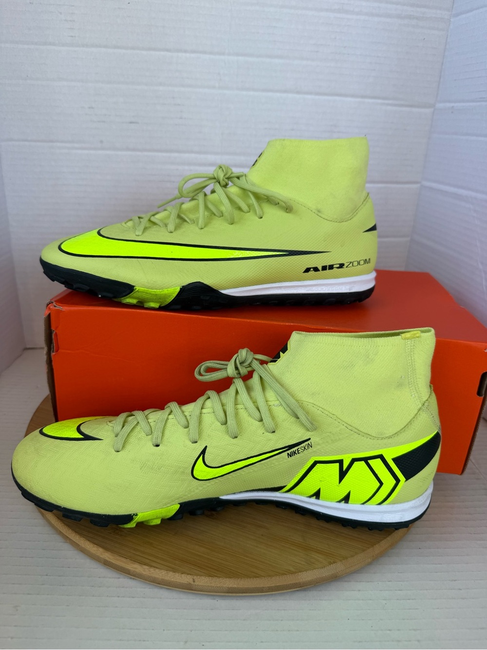 Nike Zoom Superfly 10 Academy TF Volt lime Green Soccer Men Shoes 9 FQ8331-300
